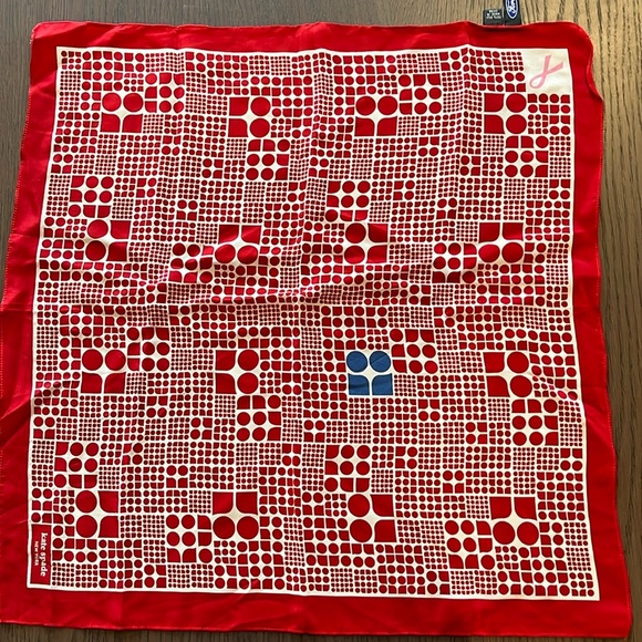kate spade Accessories - VINTAGE Kate Spade | Ford Susan G Komen Breast Cancer 100% Silk Scarf | Red